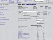 Editing the settings for amavisnewsql SquirrelMail plugin. 