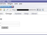 The add group form