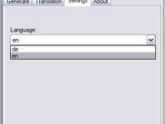 Language settings