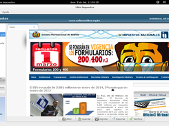 WebKitGtk para navegar www.impuestos.gob.bo