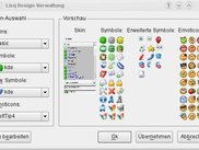 The skin browser in the Qt4 UI.