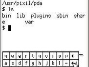 xterm with onscreen keyboard