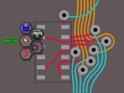 Editing a PCB. The hex menu is also visible