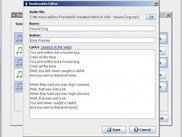Adding a song with lyrics