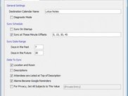 2) Sync Settings Tab