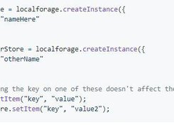 localForage Screenshot 1