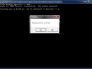 "Yes/No" dialog
