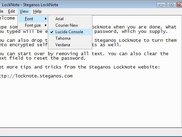 LockNote 1.0.5: New options for font/font size selection.