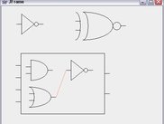 A wireframe showing a remote view of the circuits