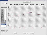 View of the melody loop builder GUI