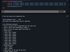 LuaUnit Screenshot 1