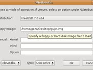 UNetbootin running on Ubuntu Linux