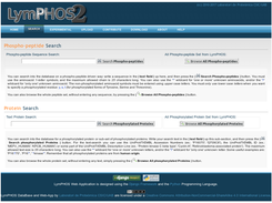 LymPHOS2 Search Page