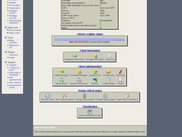 Client control center - bottom half with options