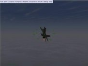 F-16 Flying in the clouds