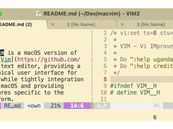 MacVim Screenshot 1