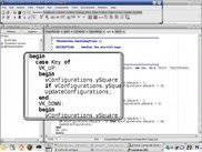 The magnifier enlarging it´s own source code