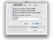 MAMP - Preferences - Start/Stop