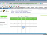 Calendar page from Firefox 1.5 on Suse 10 OSS