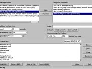 GUI mbldr under Linux with X11: main configuration