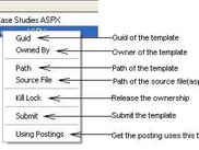 Template with Context Menu