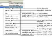 Posting with Context Menu