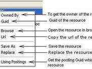 Resource with Context Menu