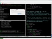 using vim and new a telnet session