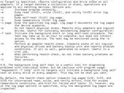 Help text for megasasctl