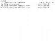 Initiate SCSI background long self-test on a0e8s1