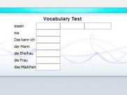 test of reference card