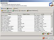 User interface - Administration window