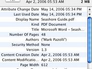 The info window. Note that you may add custom metadata.