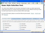 Game Style Selection