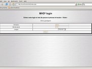 login page