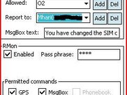Step2, Add allowed SIMs, add report to # and config RMON