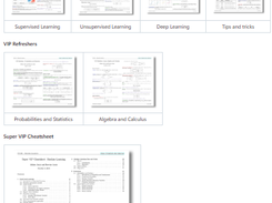 Machine Learning cheatsheets Stanford Screenshot 1