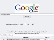 wx UI + doc search engine