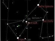Orion Zoomed In with Common star names