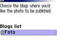 Posting the photo on your Flickr defined blog(s)