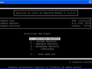 Main menu