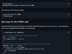 Mojolicious (Mojo) Screenshot 1
