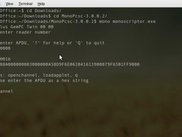 test app showing comms with a smartcard via pcsc in Ubuntu