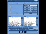 Main Interface with songs using ID3 rename method