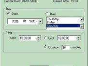 New recording event dialog box