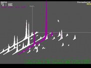 A "3D" view, with a mass trace and a mass spectrum highlig