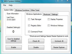 MSV System Utilities 2.1.0