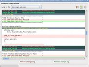 Revision comparison window.