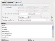 Find files window.