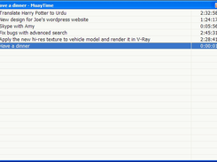 Main time tracker window